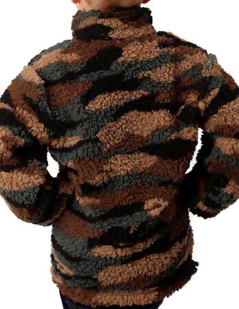 Roper Western Jacket Boys Fuzzy Polar Camo Brown 03-397-0250-6169 BR alternate image