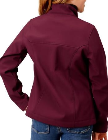 Roper Western Jacket Girls Softshell Zip Wine 03-298-0780-6146 WI alternate image