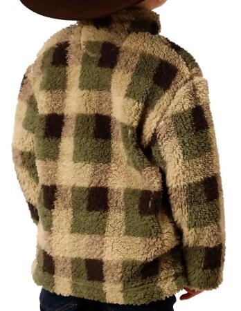 Roper Western Jacket Boys Polar Checker Green 03-397-0250-6170 GR alternate image