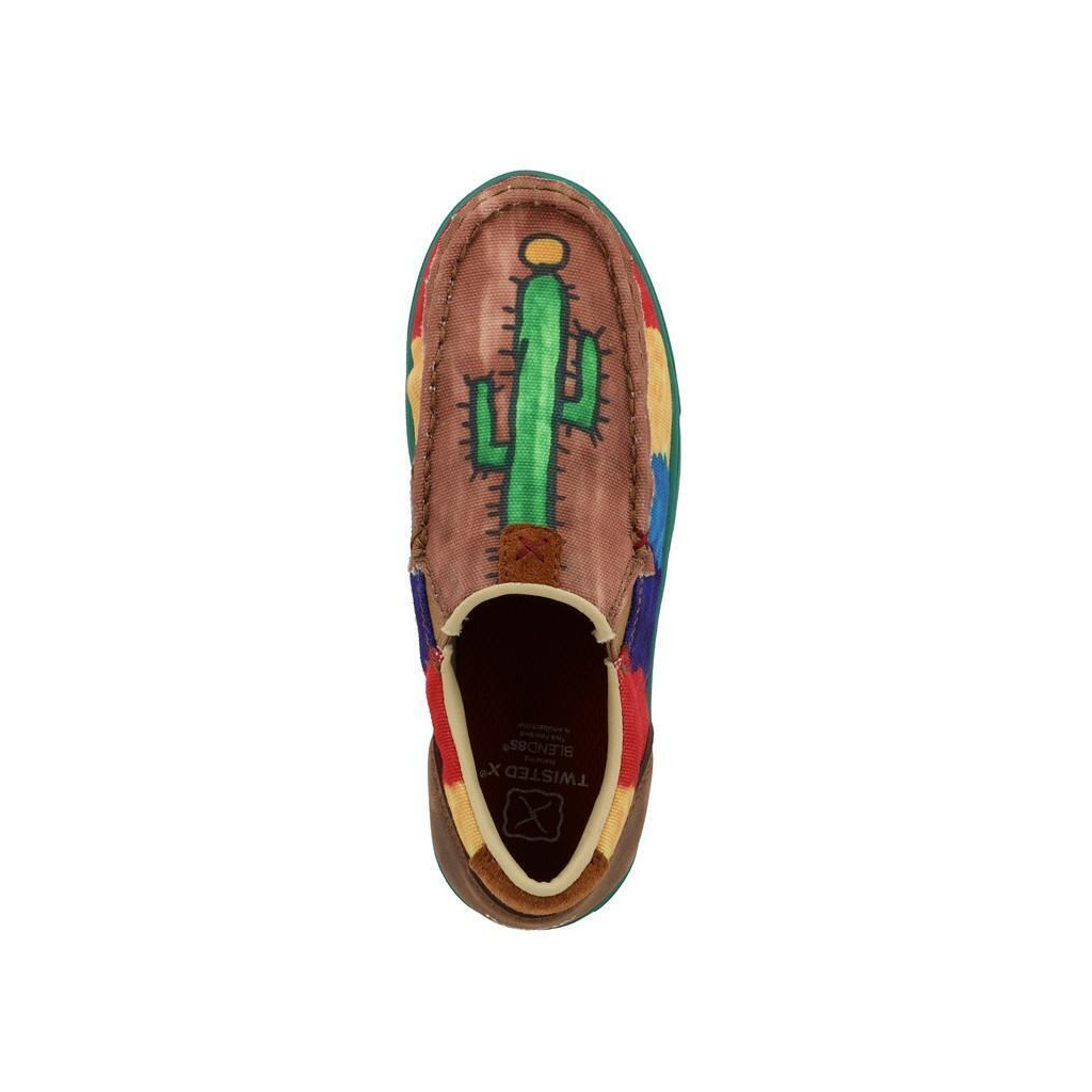 Twisted X Casual Shoes Kids Round Toe Slip On Brown Multi YCA0021 alternate image