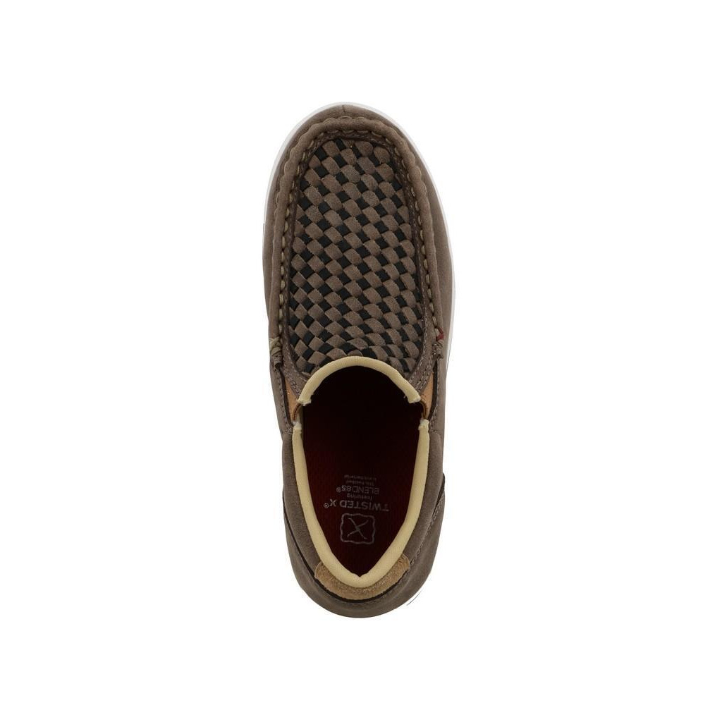 Twisted X Casual Shoes Boys Slip On Taupe Gray Black YCA0015 alternate image