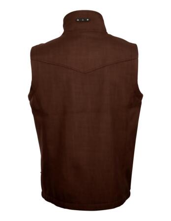 StS Ranchwear Western Vest Mens Slack Leather Zip Brown STS3130V alternate image