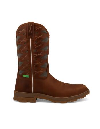 Twisted X Work Boots Mens UltraLite X Pull On WP Brown MULN002 alternate image