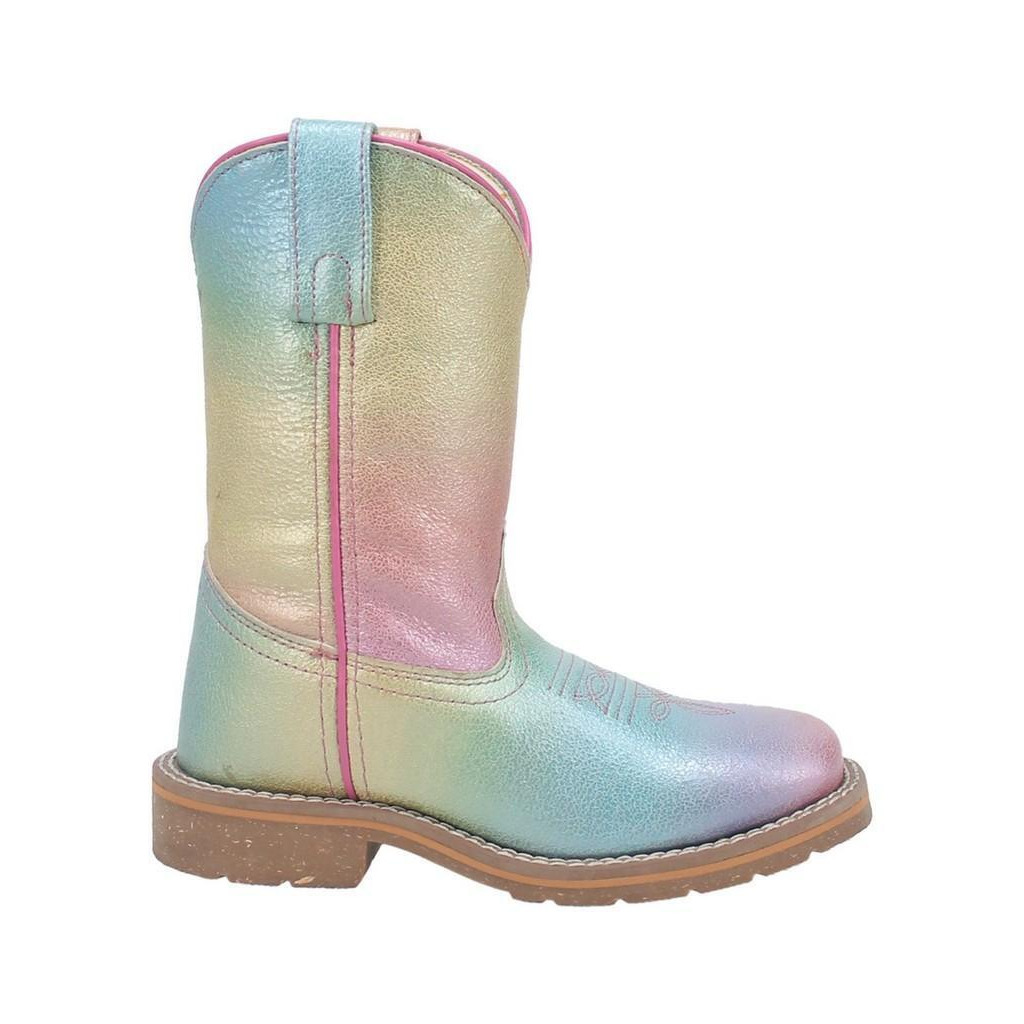 Dan Post Western Boots Girls 8" Pull On Ombre Rainbow Multi DPC2977 alternate image