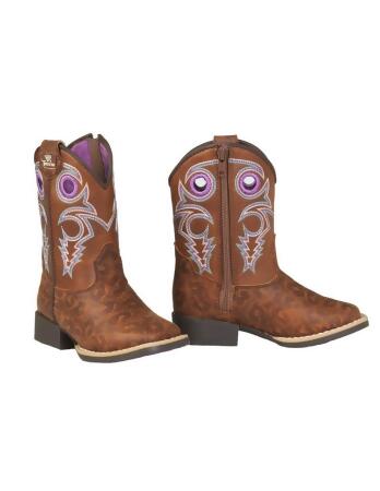 Twister Western Boots Girls Dottie Toddler Square Toe Brown 443003502 alternate image