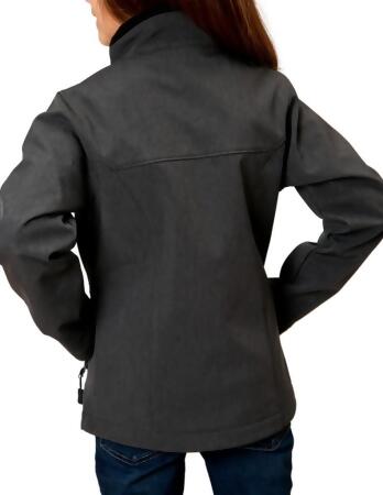 Roper Western Jacket Girls Softshell Zip Gray 03-298-0780-0616 GY alternate image