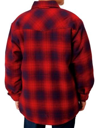 Roper Western Jacket Boys Snap Flannel Red 03-397-0119-5696 RE alternate image