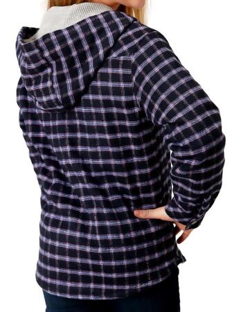 Roper Western Jacket Girls Flannel Snap Blue 03-298-0119-3697 BU alternate image