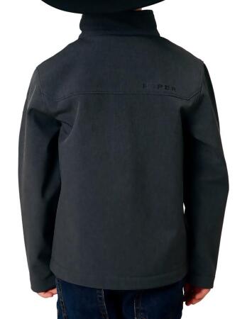 Roper Western Jacket Boys Zip Softshell Gray 03-397-0780-0616 GY alternate image