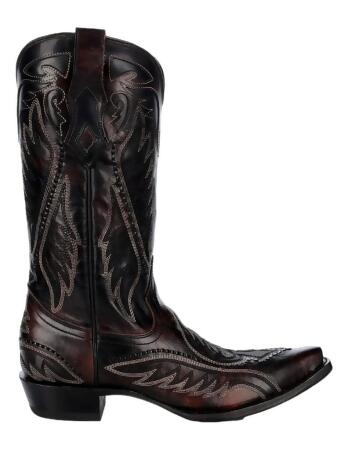 Corral Western Boots Mens Inlay Embroidery Snip Toe Brown C4150 alternate image