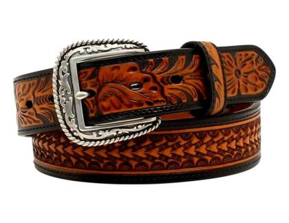 Women's Western Leather Belt Tooeld Ariat