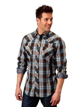 Roper Special Program Mens Tan 100% Cotton L/S Poplin Western Shirt – The  Western Company