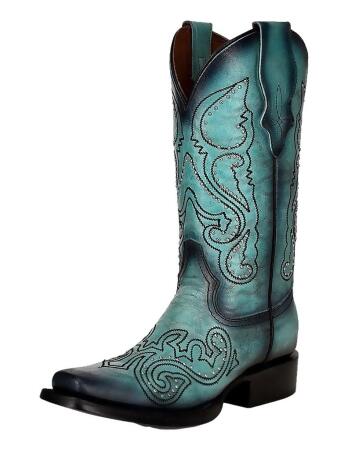 Turquoise cowgirl clearance boots women's shoes