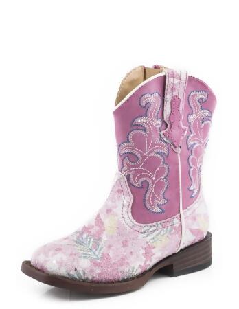 roper pink glitter boots