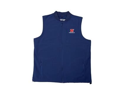 Twisted X Casual Vest Lined Logo Zip Up American Blue VEST002