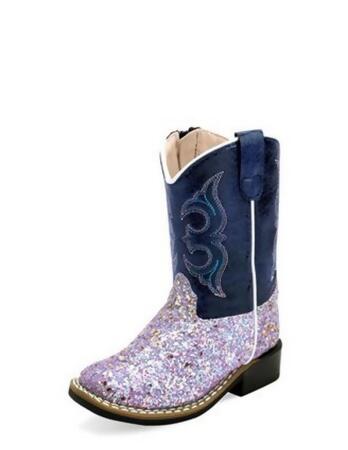 little girl purple cowboy boots