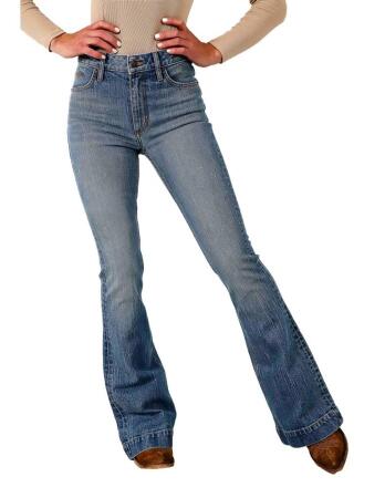 Kimes Ranch Women's Jennifer Mid Wash High Rise Flare Jean – Branded  Country Wear