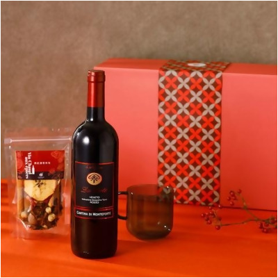 熱紅酒典藏禮盒3件組 紅酒/紅酒香料/耐熱馬克杯 - 