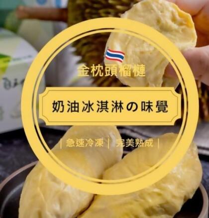 金枕頭榴槤鮮凍果肉 