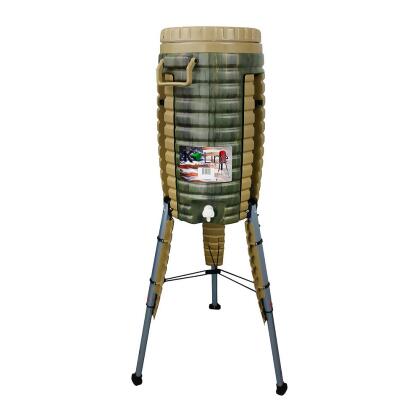 K Line Products Kosmo Cooler 5 Gallon W/ Handles Spout & 3 Collapsible Legs Camo 
