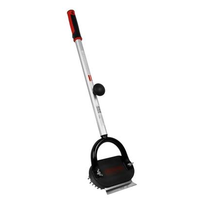 Chef Master Horseshoe Broiler Brush & Scraper With Soft Grip & Replaceable Head 