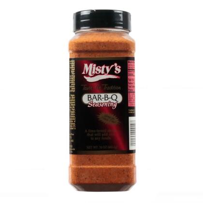 Misty's Steakhouse BBQ Seasoning Gluten Free No MSG Meat Poultry Game 24 Ounce 