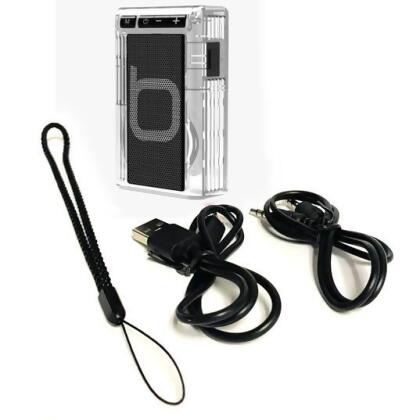 Bumpboxx Retro Pager Portable Bluetooth Speaker Clear Smoke Color alternate image