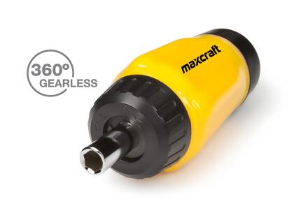Maxcraft 60599 Gearless Stubby Ratchet Screwdriver 6 in 1 Bits Set Multi Bit alternate image