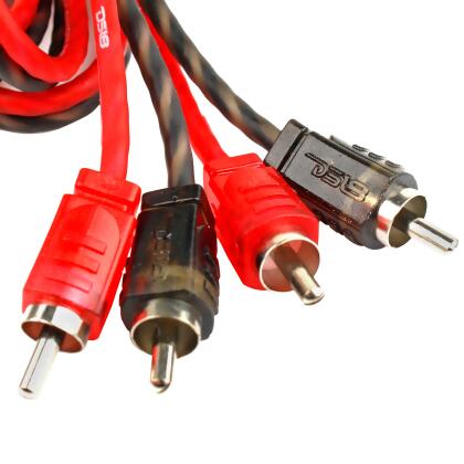 DS18 6 ft 2 Channel Shielded Twisted Interconnect RCA Audio Cable Amp RCA6FT alternate image