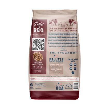 40lbs Almond Cabernet Cooking Pellets BBQ Smoker Red Wine Oak Blend 20# Bags alternate image
