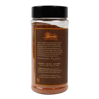 Salt Lick BBQ Original Dry Rub For Meat And Grilling No MSG Made In Texas 12oz alternate image