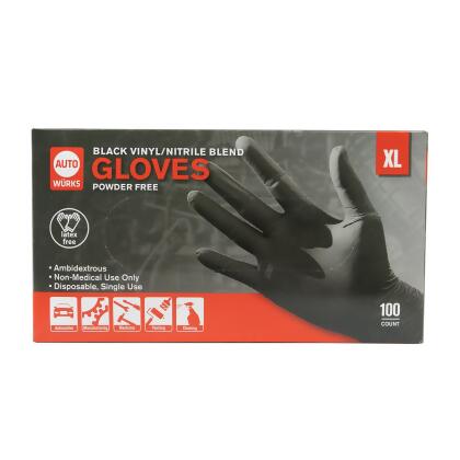 10 Pack XL Vinyl And Nitrile Gloves 1,000 In Case Powder And Latex Free alternate image