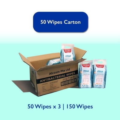 [Carton] 50 Wipes (Bundle of 3) - Antibacterial Classic Wipes - 24 Packs 