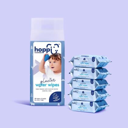 Glacier Wipes (20s' x 5) 