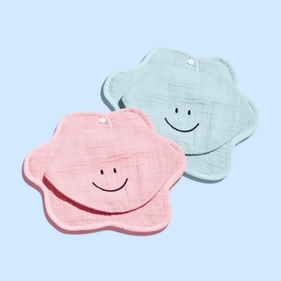 Pure Cotton Baby Bib - Pink Color 