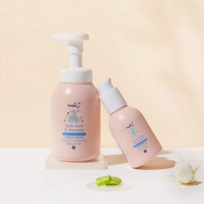 [2-in-1 COMBO] Organic Baby Shampoo (300ml) and Baby Lotion(120ml) 