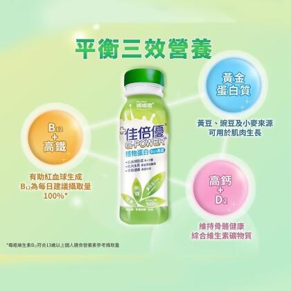 佳倍優-植物蛋白瓶裝(全素配方)24入/箱 