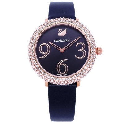 施華洛世奇SWAROVSKI 水晶的貴氣時尚優質秀麗腕錶-黑金-5484058 
