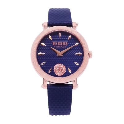 VERSUS VERSACE凡賽斯精品美感女性優質腕錶-藍金-VSPZX0321 