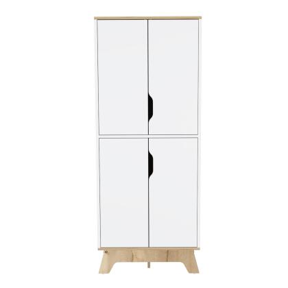 Ankara Double Kitchen Pantry, Double Door Cabinet, Four Shelves alternate image