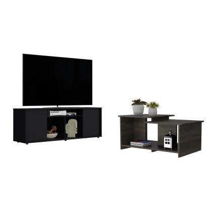 Hartford 2 Piece Bathroom Set, Linen Cabinet + Bathroom Vanity , Light Oak alternate image