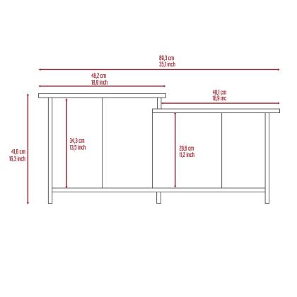 Hartford 2 Piece Bathroom Set, Linen Cabinet + Bathroom Vanity , Light Oak alternate image