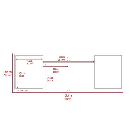 Montana 2 Piece Bathroom Set, Bathroom Vanity + Linen Cabinet , White alternate image
