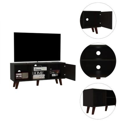 Ontario Tv Stand for TV´s up 52"", Three Shelves, Single Door Cabinet alternate image