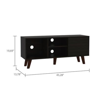 Ontario Tv Stand for TV´s up 52"", Three Shelves, Single Door Cabinet alternate image