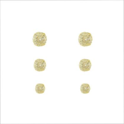 【SNATCH】小鑽金紗耳環 / [S925] Diamond with Tulle Mask Earrings