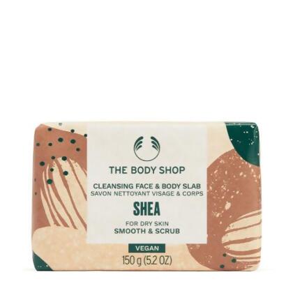 【THE BODY SHOP】乳油木果修護臉部&身體活膚皂-150G