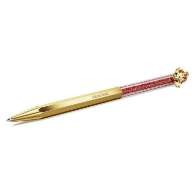 【Swarovski 施華洛世奇】Crystalline Dragon & Phoenix 圓珠筆 (八邊形 龍 紅色 鍍金色色調) 
