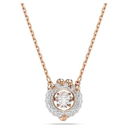 【Swarovski 施華洛世奇】Dragon & Phoenix 鏈墜 (龍爪 白色 鍍玫瑰金色調)(5675827)