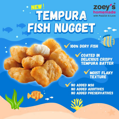 Zoey's Homemade Tempura Fish Nugget 500g± (RM28/pkt) 